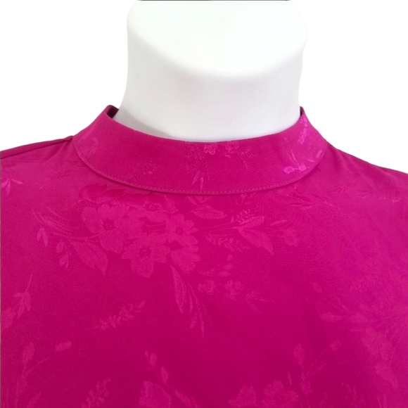 Forever 21 Plus Long Sleeve Peplum Hem Floral Print Blouse Women's Size 0X 12 - Picture 3 of 12